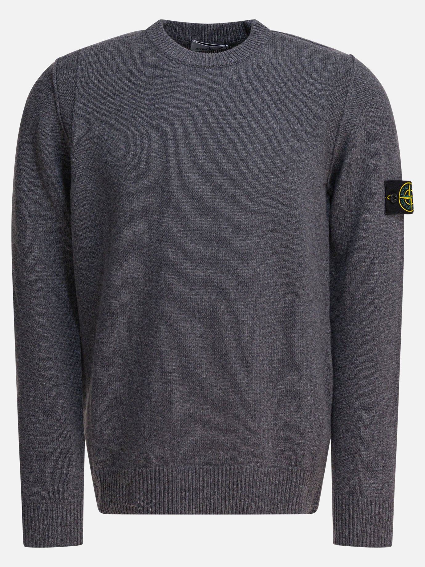 Stone Island Wool crewneck sweater Grey