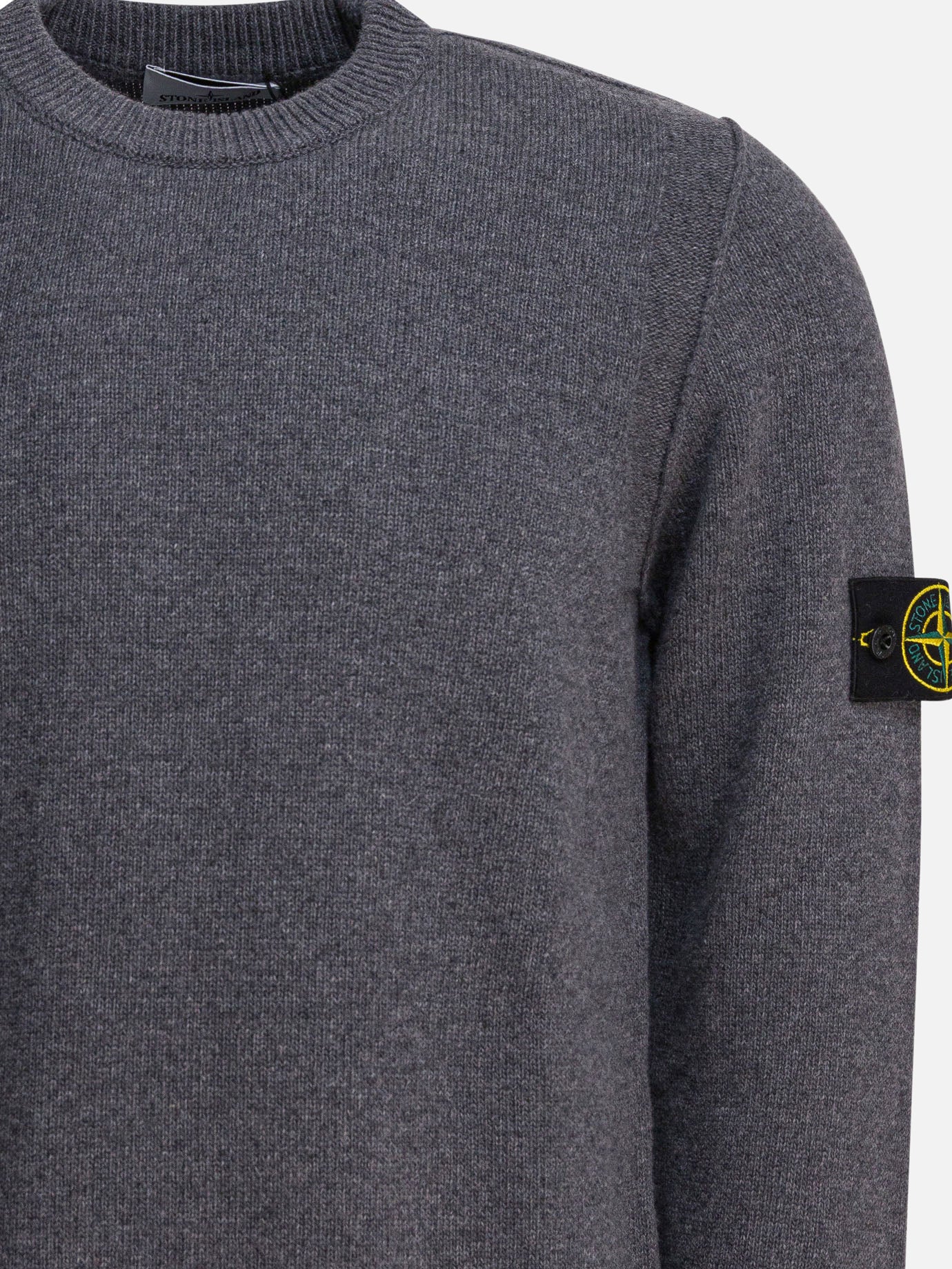 Stone Island Maglione girocollo in lana 21083032_M Grey thumbnail_3