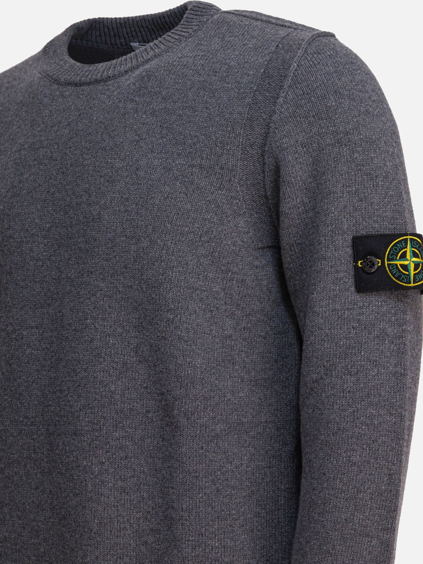 Stone Island Maglione girocollo in lana 21083032_M Grey thumbnail_4