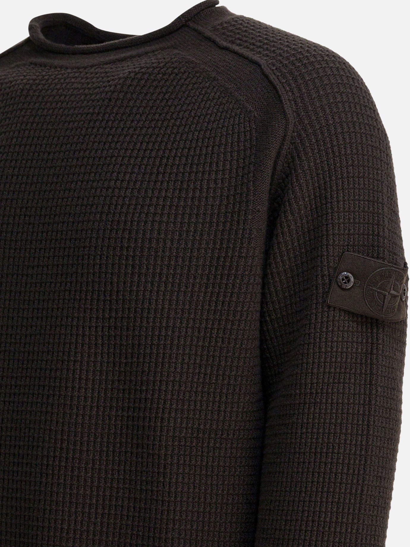 Maglioni girocollo Logo  Marrone - Stone Island Uomo | PDP | VIETTI Online Store | thumbnail_4