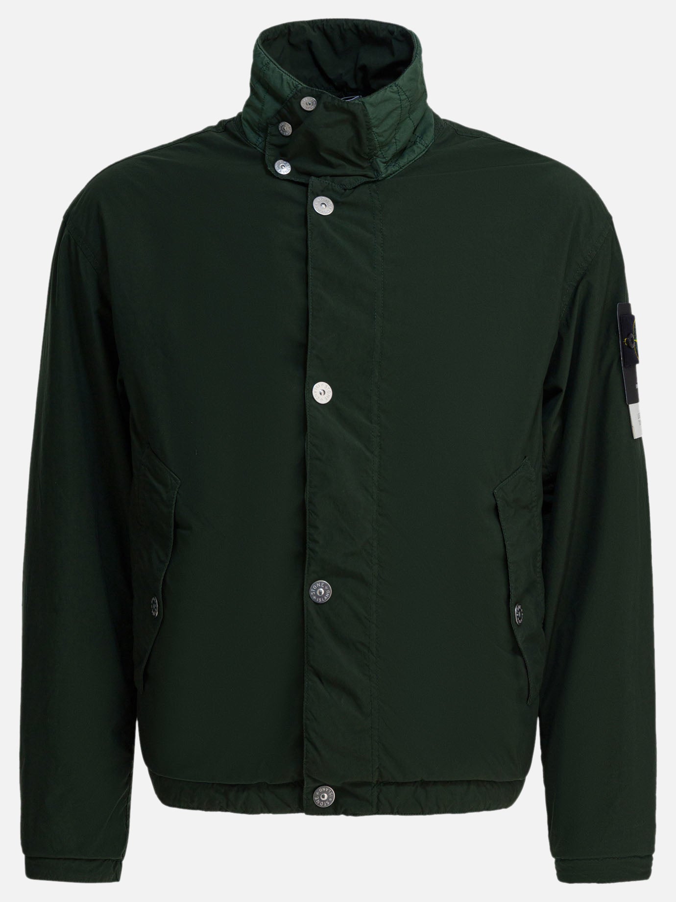 Quilted & Utility Jackets Logo  Green - Stone Island Men | PDP | VIETTI Online Store | thumbnail