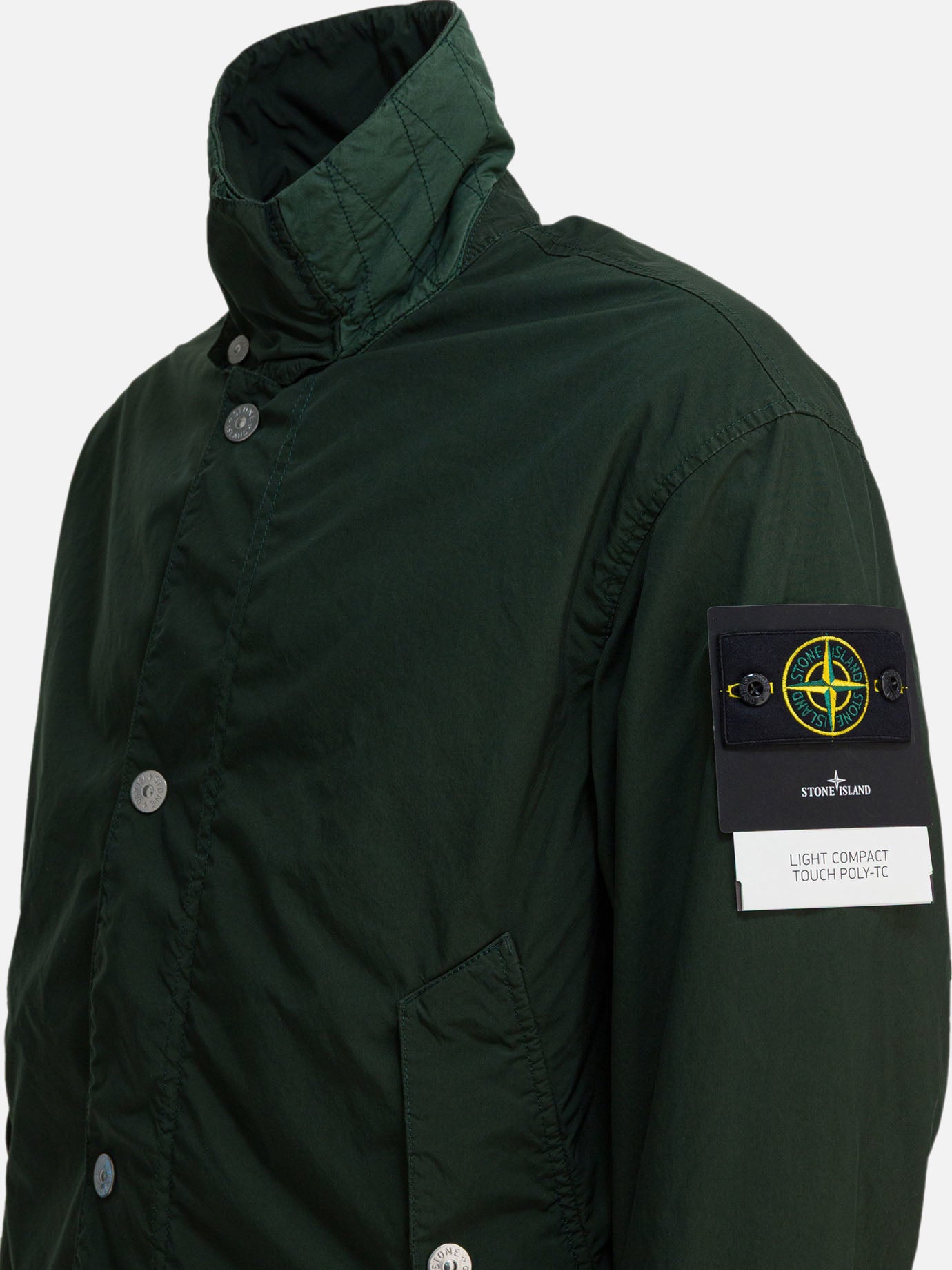 Quilted & Utility Jackets Logo  Green - Stone Island Men | PDP | VIETTI Online Store | thumbnail_4