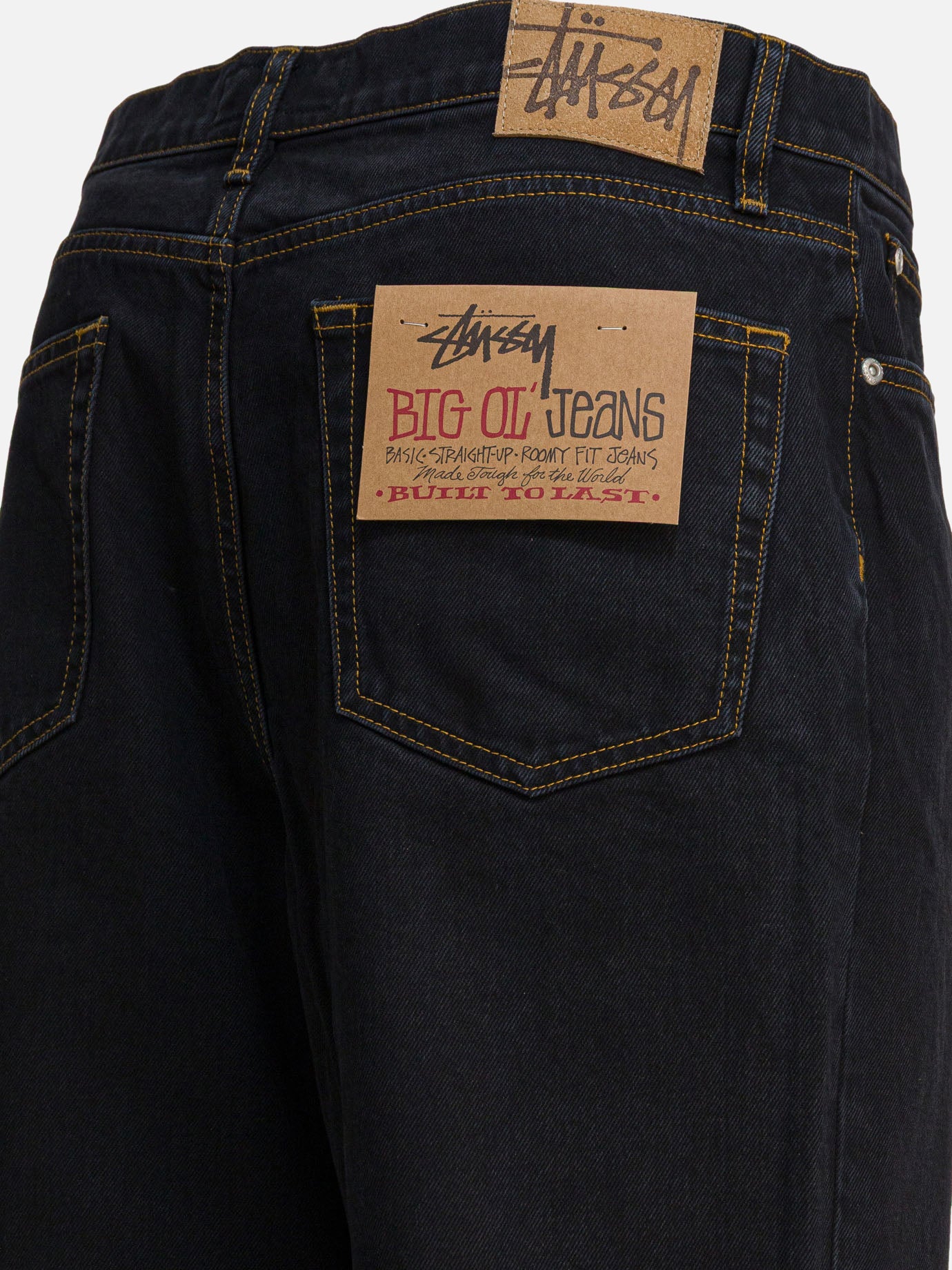 Straight-leg jeans Solid colour  Black - Stüssy Men | PDP | VIETTI Online Store | thumbnail_4