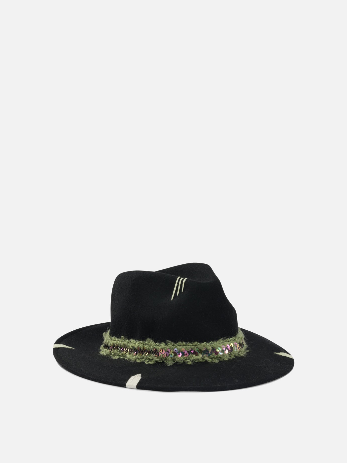 Cappelli classici 100% wool  Nero - The Hat Gang Donna | PDP | VIETTI Online Store | Zoom-Modal_2
