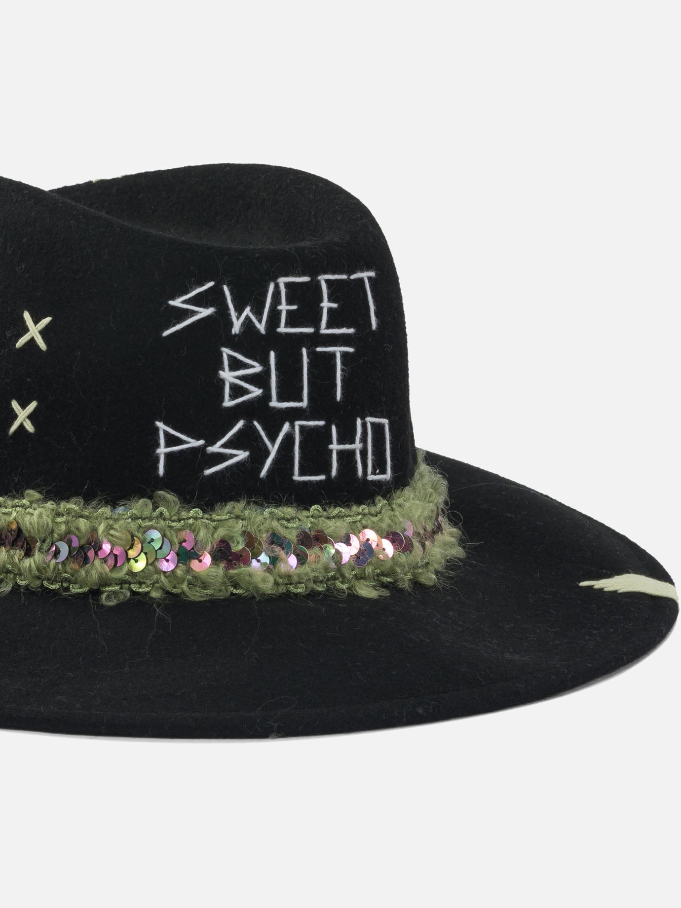 Cappelli classici 100% wool  Nero - The Hat Gang Donna | PDP | VIETTI Online Store | thumbnail_4