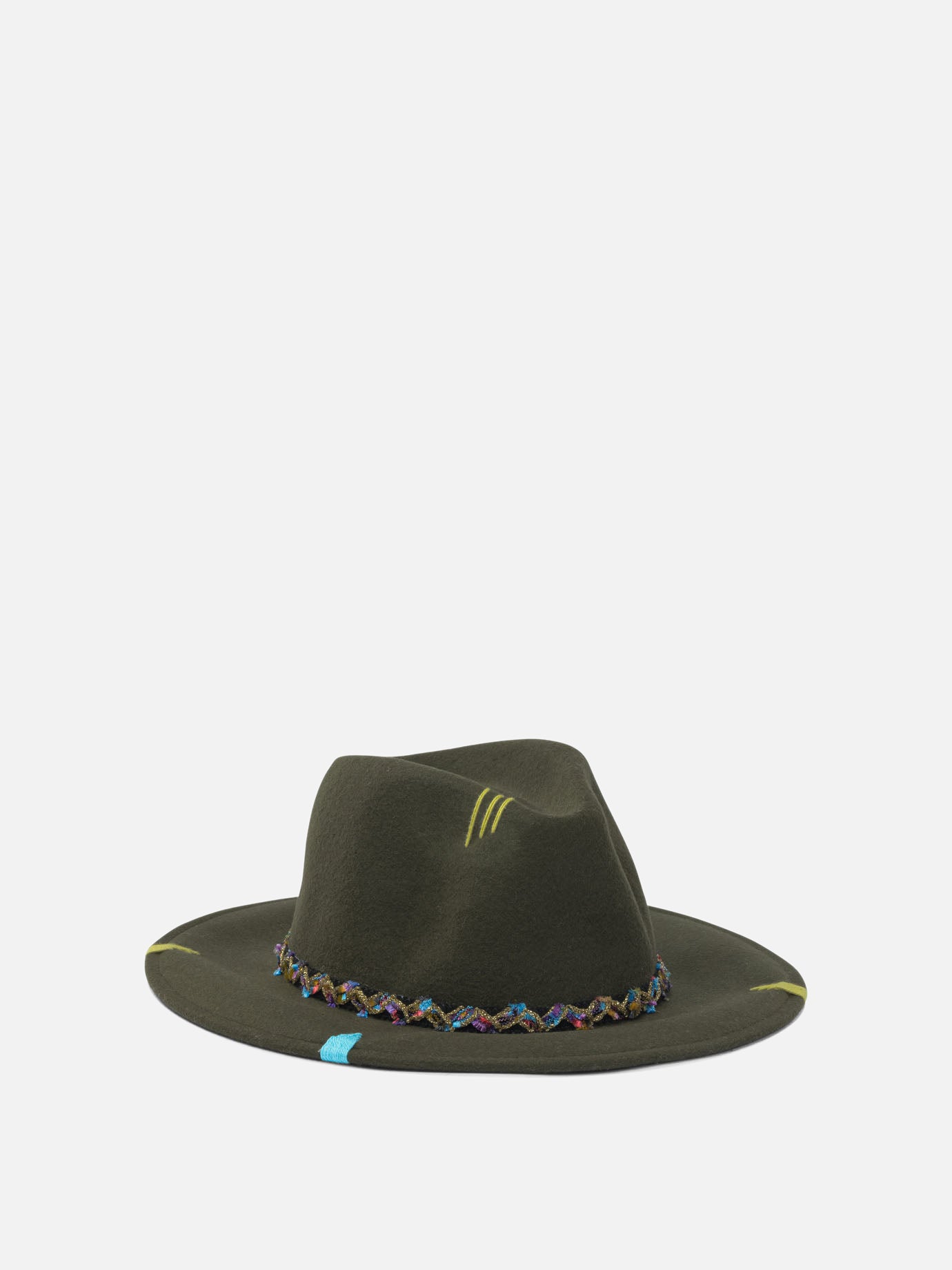 Cappelli classici 100% wool  Verde - The Hat Gang Donna | PDP | VIETTI Online Store | thumbnail_2