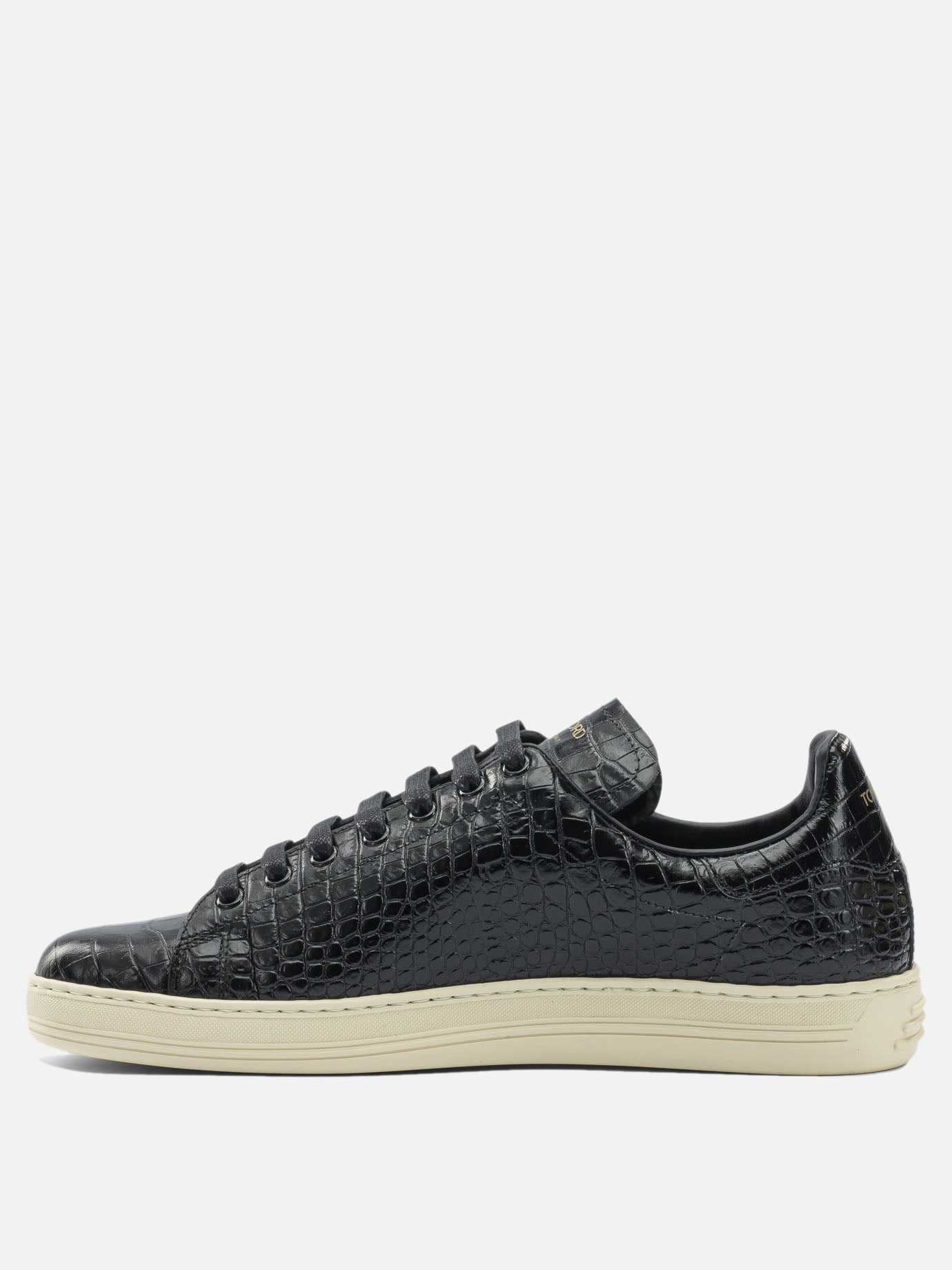 Sneaker basse 95% calf leather 5% brass - 100% rubber  Nero - Tom Ford Uomo | PDP | VIETTI Online Store | thumbnail_3