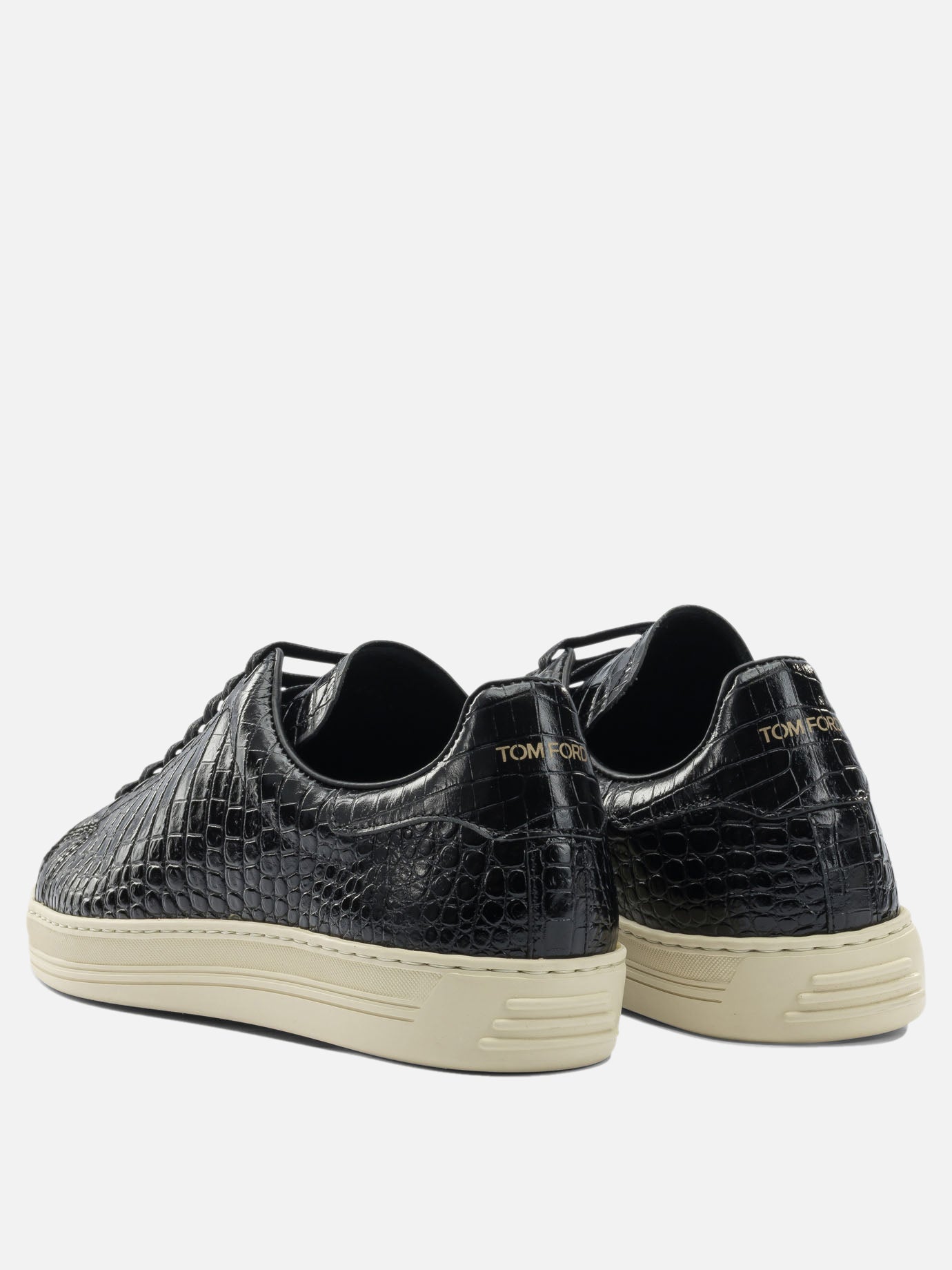 Sneaker basse 95% calf leather 5% brass - 100% rubber  Nero - Tom Ford Uomo | PDP | VIETTI Online Store | thumbnail_4