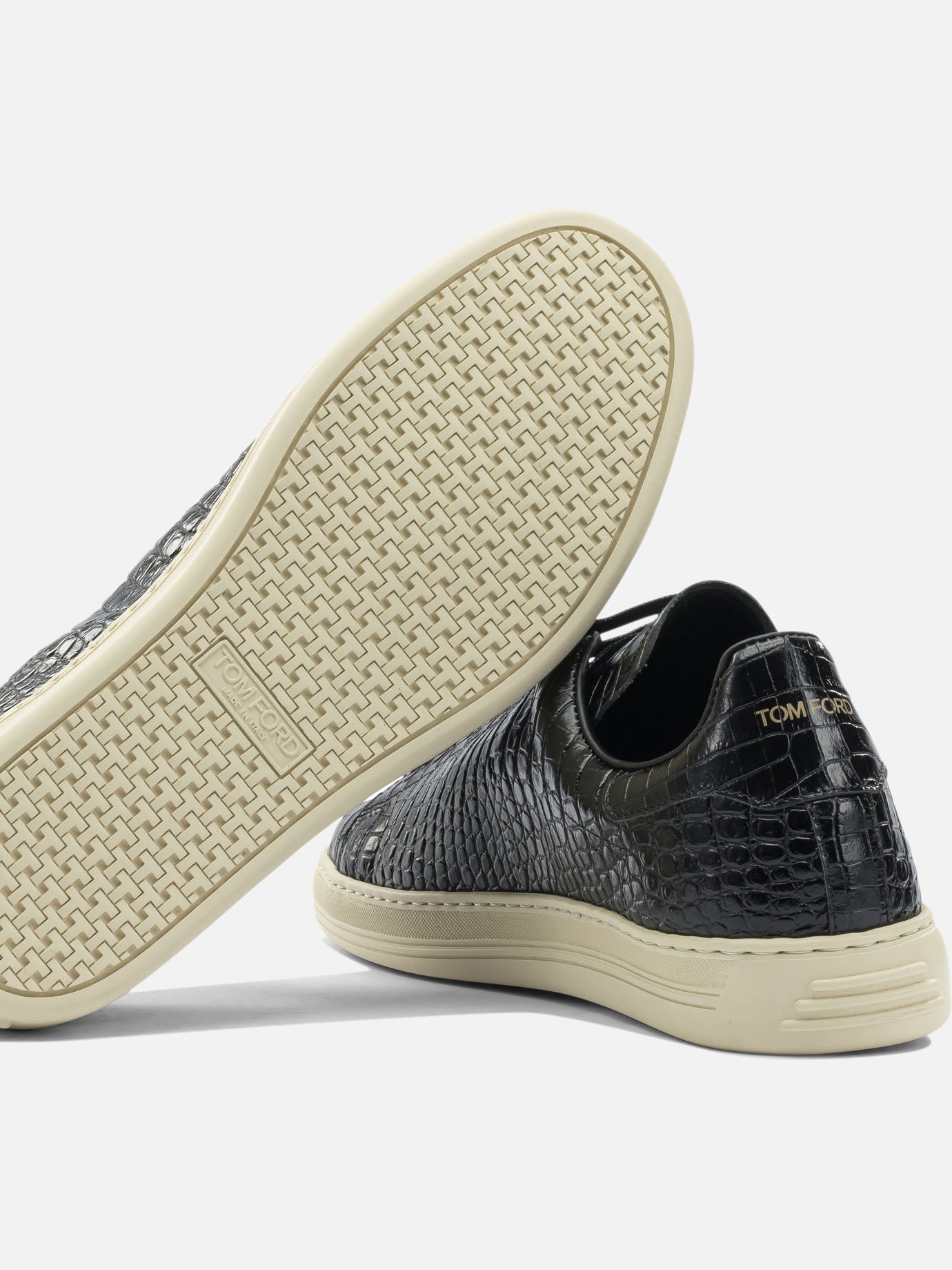 Sneaker basse 95% calf leather 5% brass - 100% rubber  Nero - Tom Ford Uomo | PDP | VIETTI Online Store | thumbnail_5