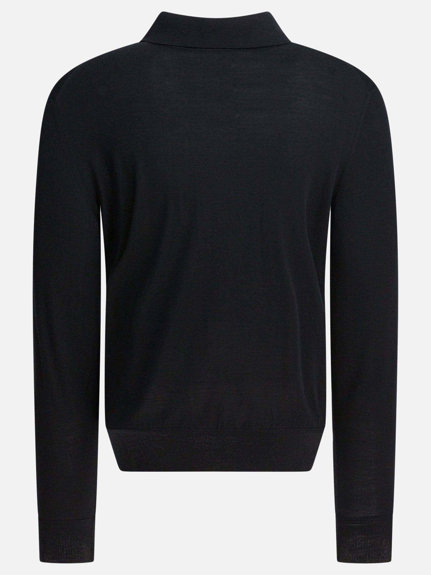 Tom Ford Polo a maniche lunghe 26129418_48 Black thumbnail_2