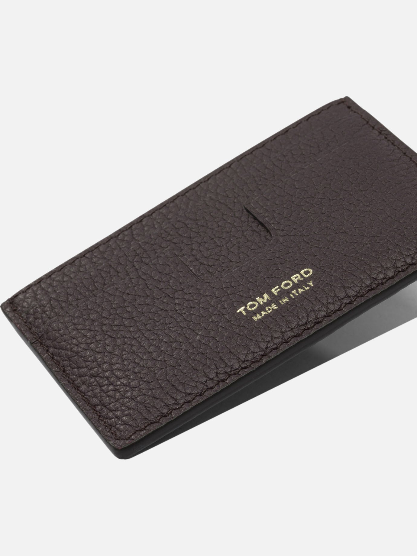 Tom Ford "T Line" Card Holder Bordeaux