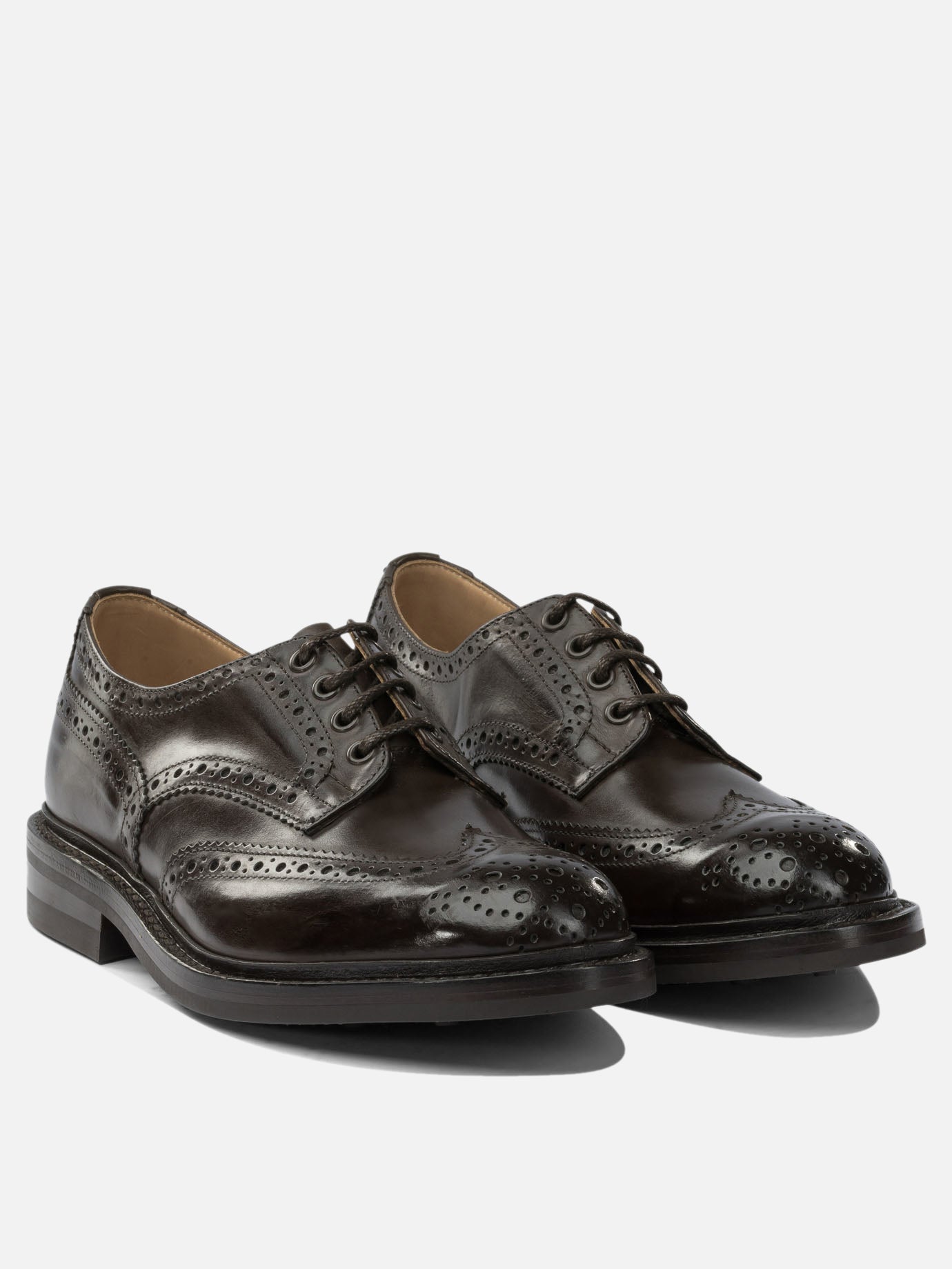 Derby 100% leather - 100% rubber  Marrone - Tricker&#39;s Uomo | PDP | VIETTI Online Store | thumbnail_2