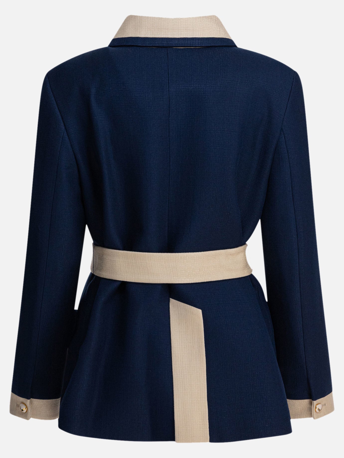 Cappotti corti Solid colour  Blu - Valentino Donna | PDP | VIETTI Online Store | Zoom-Modal_2
