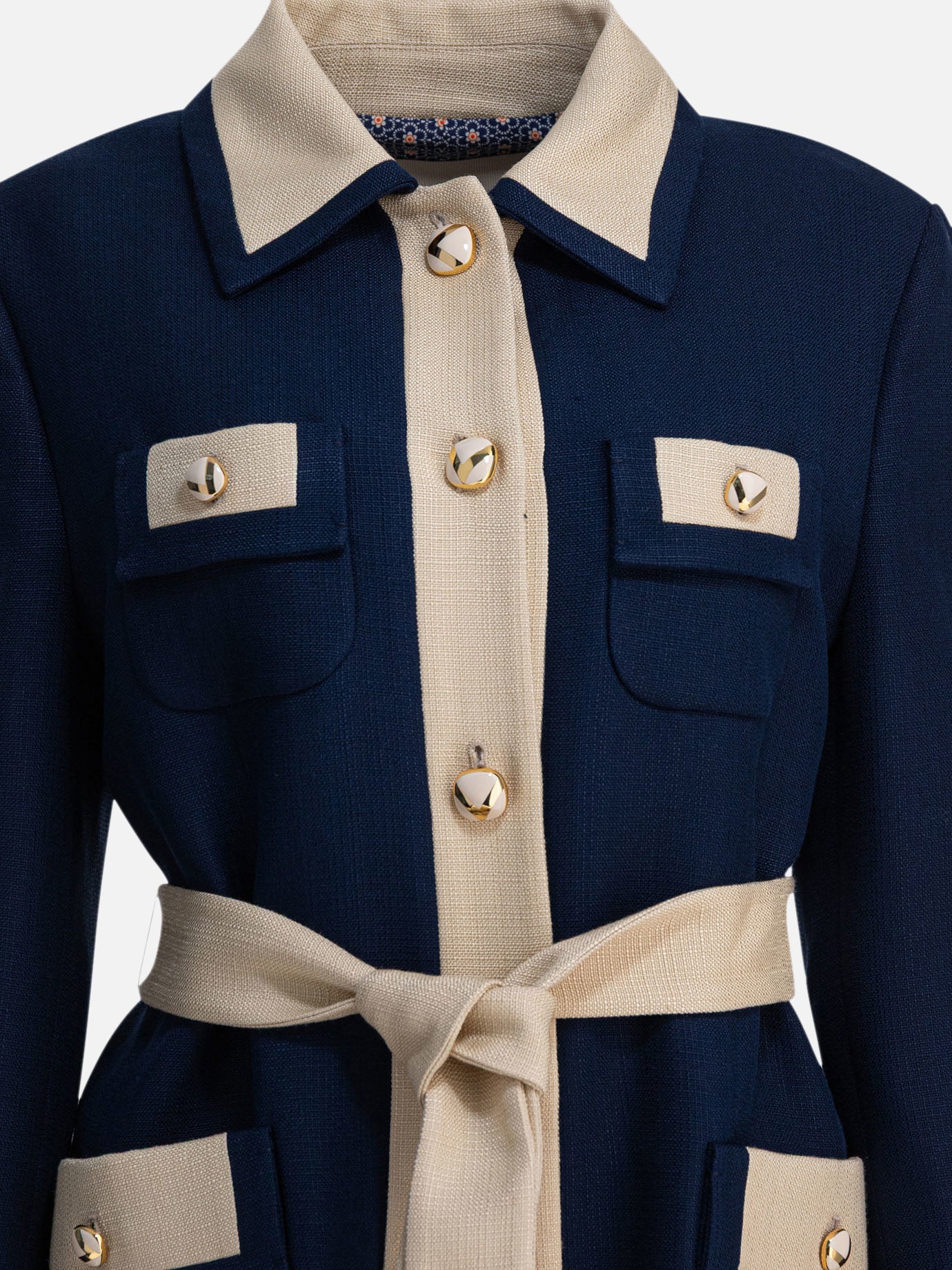 Cappotti corti Solid colour  Blu - Valentino Donna | PDP | VIETTI Online Store | Zoom-Modal_3
