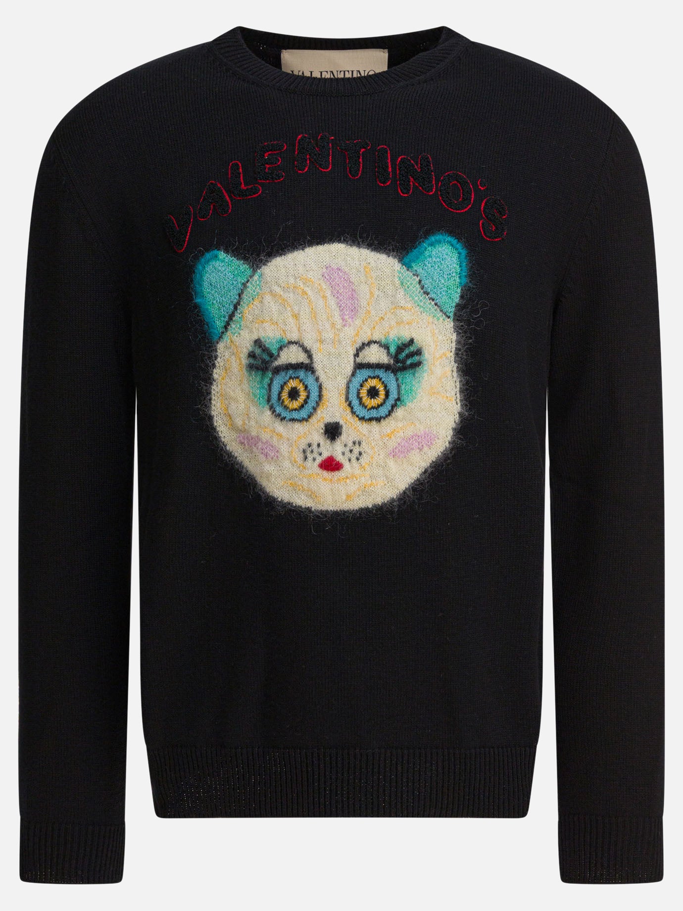 Maglioni girocollo Embroidered  Nero - Valentino Uomo | PDP | VIETTI Online Store | thumbnail