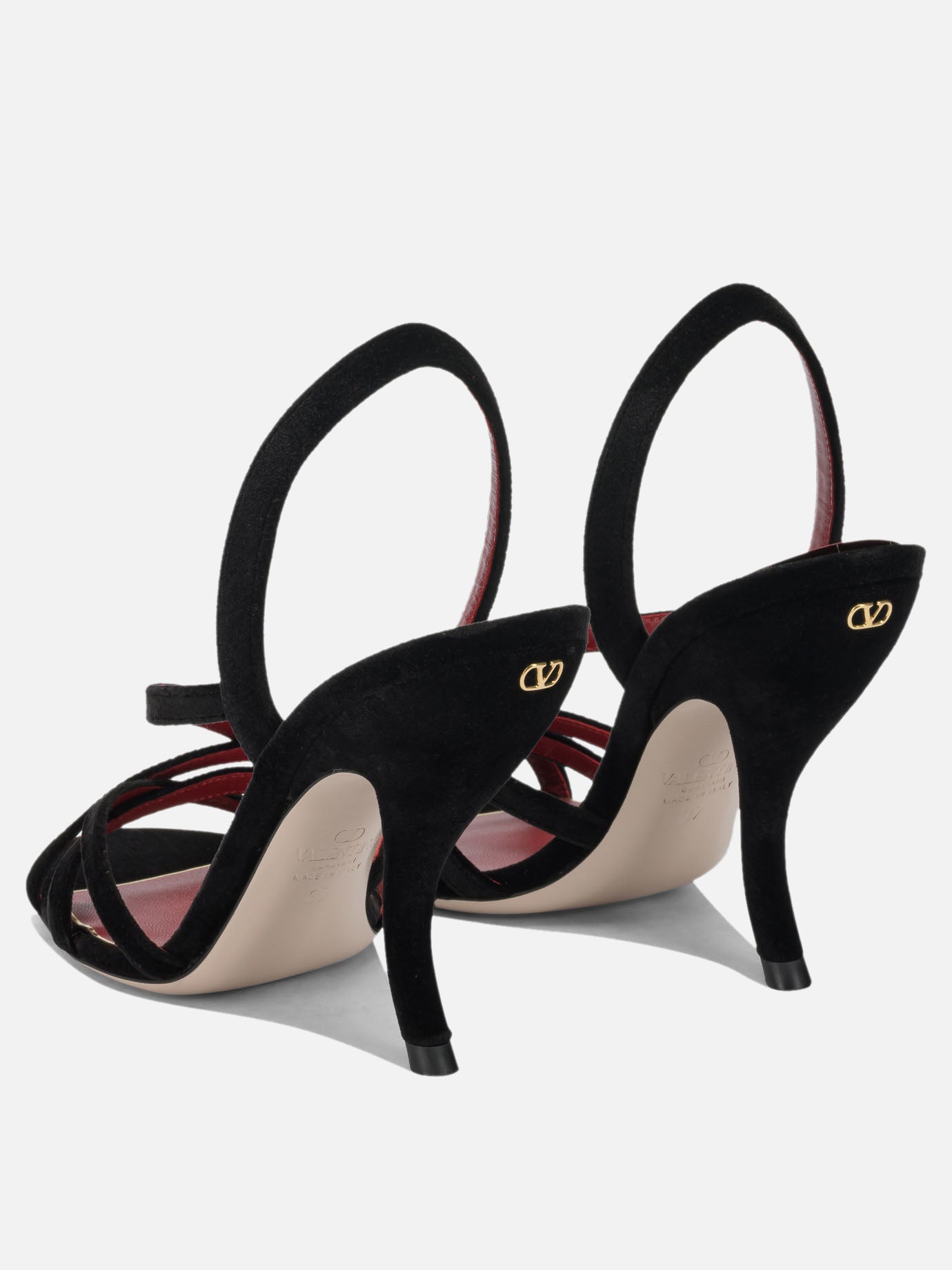 Heeled sandals 100% fabric - 100% leather - 100% rubber  Black - Valentino Garavani Women | PDP | VIETTI Online Store | Zoom-Modal_4
