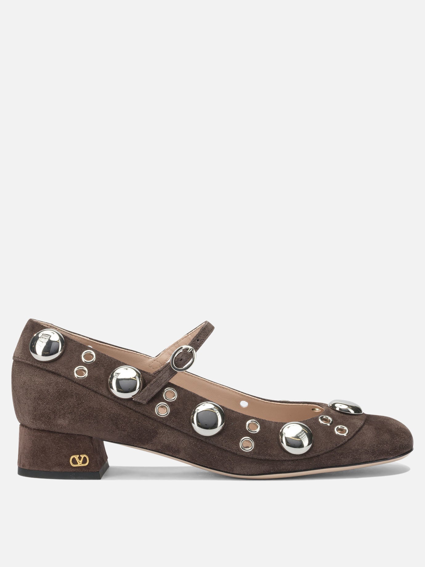 Mary Jane 100% calf leather  Brown - Valentino Garavani Women | PDP | VIETTI Online Store | thumbnail