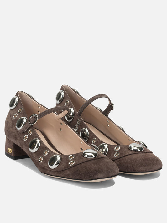 Mary Jane 100% calf leather  Brown - Valentino Garavani Women | PDP | VIETTI Online Store | 2
