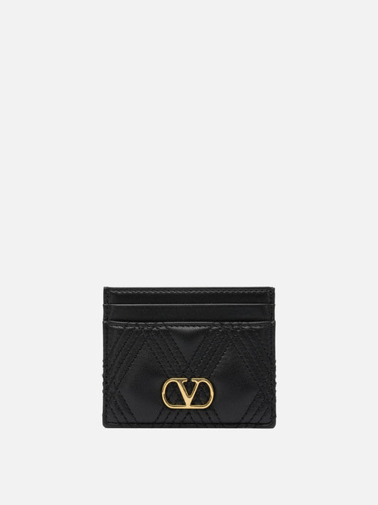Portacarte Logo  Nero - Valentino Garavani Donna | PDP | VIETTI Online Store 

