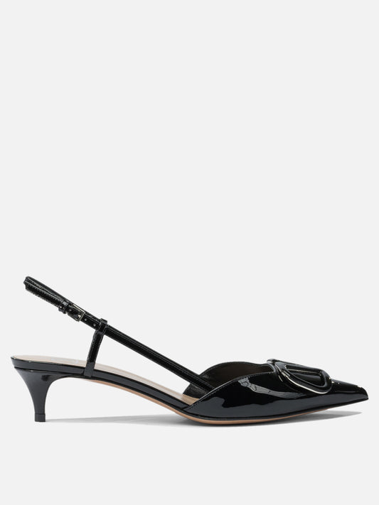 Slingback 100% leather - 100% leather  Nero - Valentino Garavani Donna | PDP | VIETTI Online Store 
