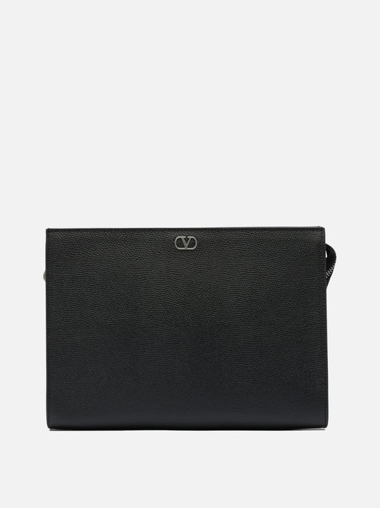 Portadocumenti Logo  Nero - Valentino Garavani Uomo | PLP | VIETTI Online Store 
