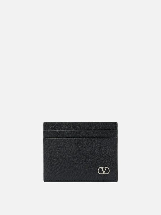 Portacarte Solid colour  Nero - Valentino Garavani Uomo | PLP | VIETTI Online Store 
