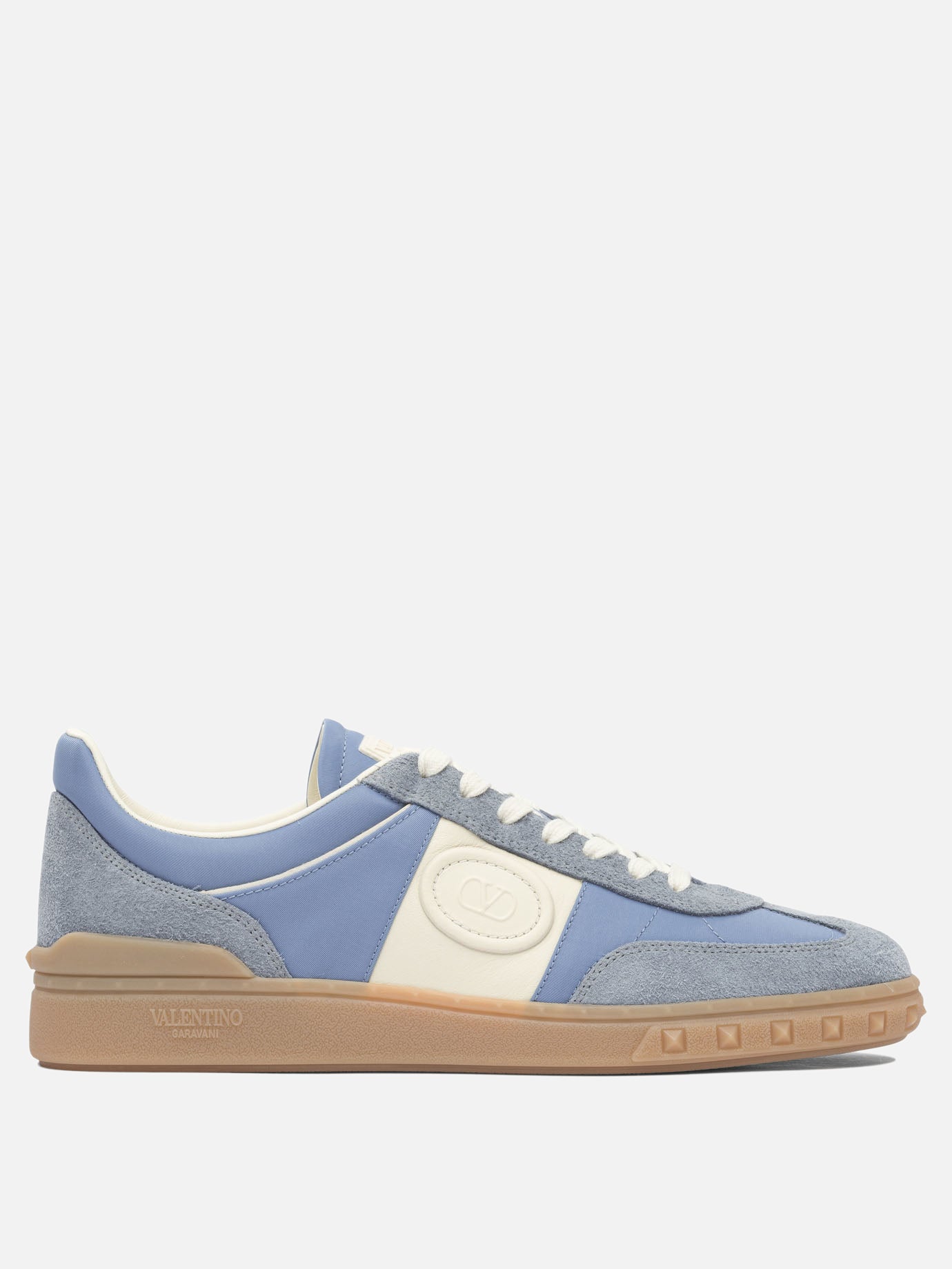 Sneaker basse 100% leather - 100% rubber  Azzurro - Valentino Garavani Uomo | PDP | VIETTI Online Store | thumbnail
