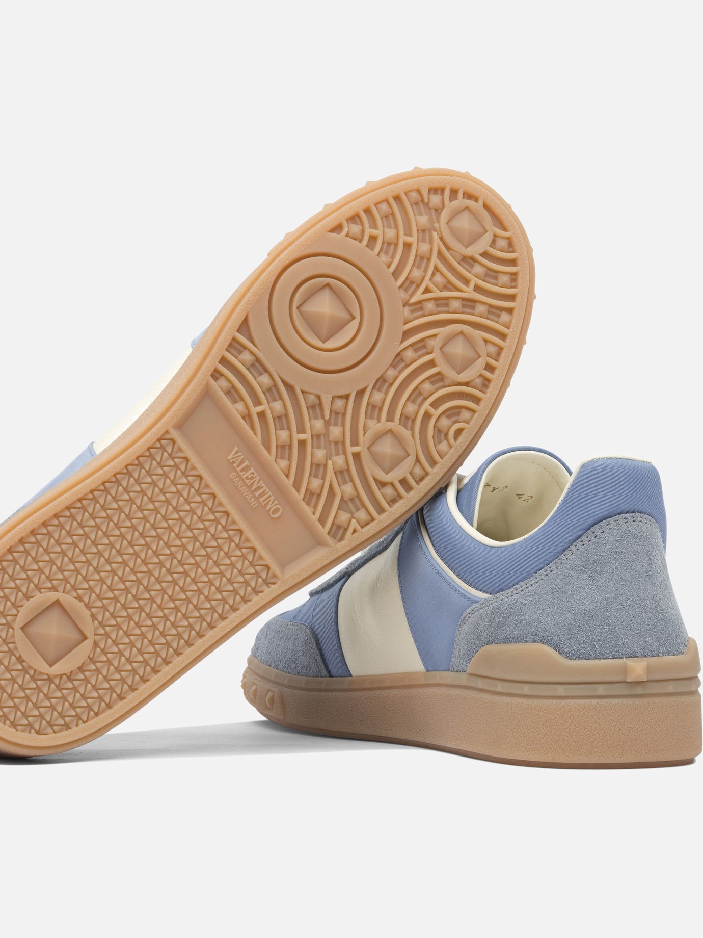 Sneaker basse 100% leather - 100% rubber  Azzurro - Valentino Garavani Uomo | PDP | VIETTI Online Store | thumbnail_5