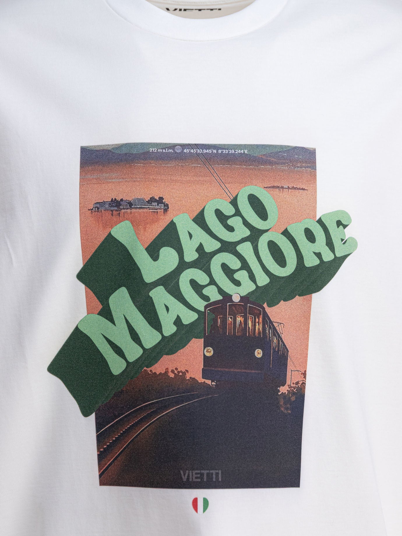 VIETTI Merchandise "Lago Maggiore" crew-neck T-shirt White