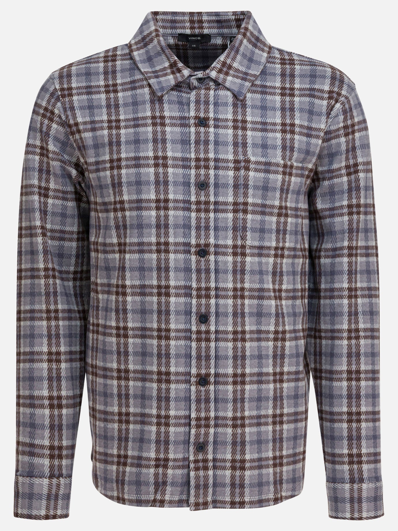 Overshirt jackets Plaid  Grey - Vince Men | PDP | VIETTI Online Store | Zoom-Modal

