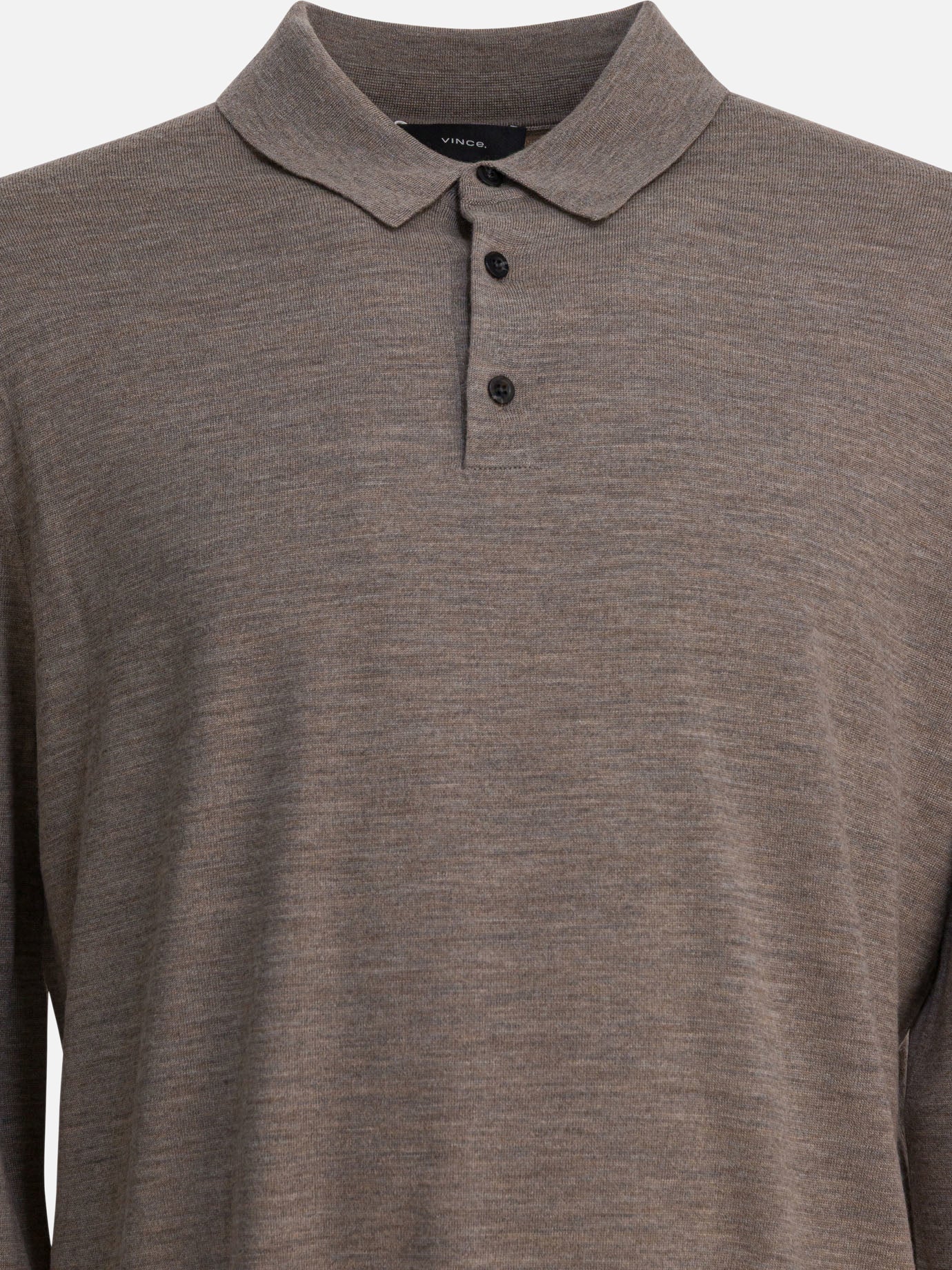 Polo con bottoni Solid colour  Grigio - Vince Uomo | PDP | VIETTI Online Store | thumbnail_3