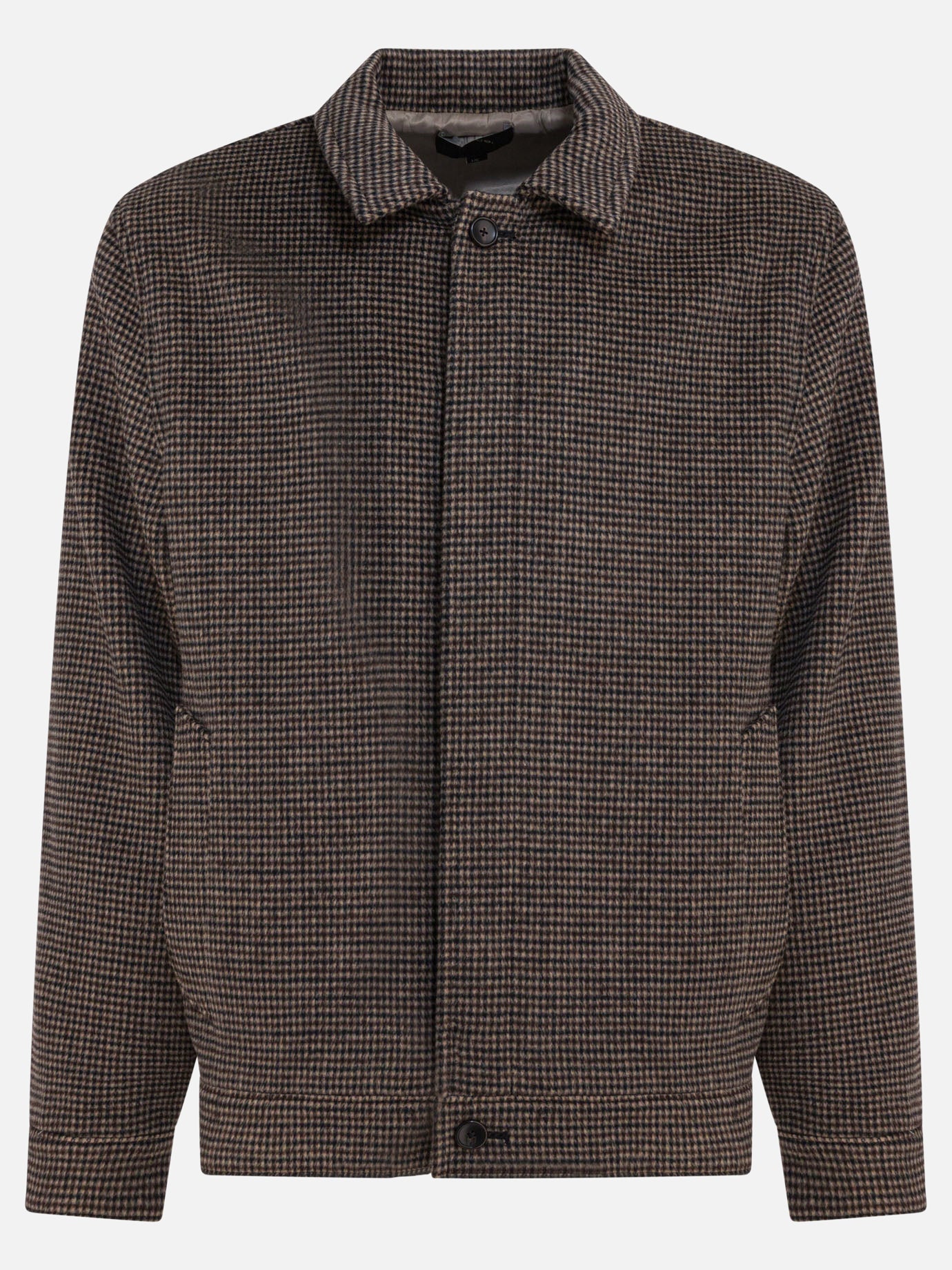 Giacche overshirt Houndstooth  Marrone - Vince Uomo | PDP | VIETTI Online Store | thumbnail