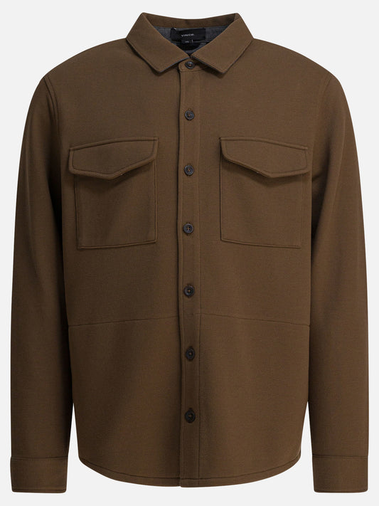 Giacche overshirt Solid colour  Marrone - Vince Uomo | PDP | VIETTI Online Store 

