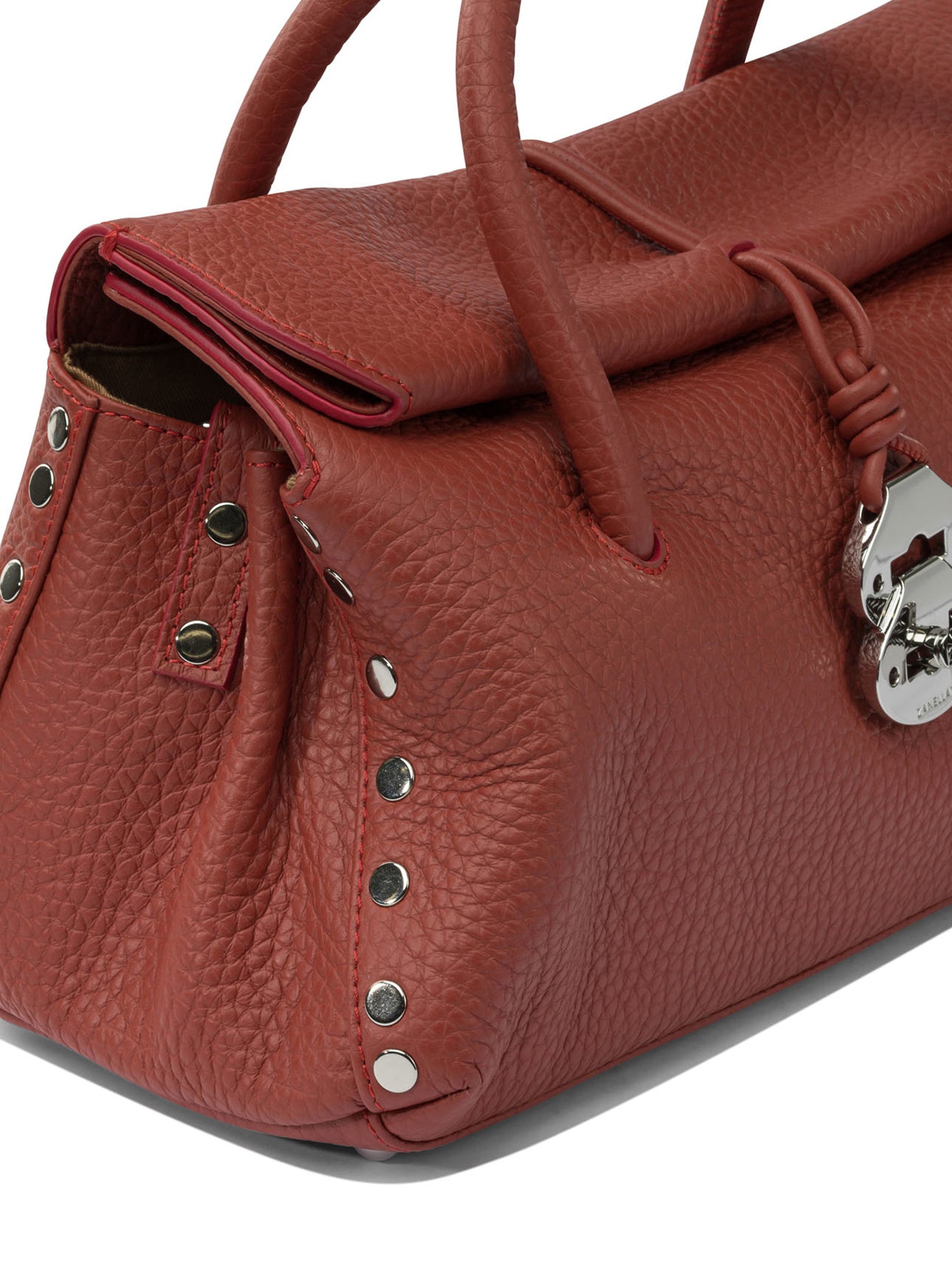 Medium bags 100% cow leather - 100% cotton  Red - Zanellato Women | PDP | VIETTI Online Store | Zoom-Modal_4
